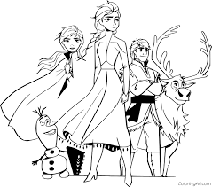 When we think of october holidays, most of us think of halloween. Frozen 2 Coloring Pages Coloringall