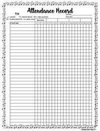 Use This Clear And Convenient Spreadsheet To Keep Track Of Student Attendance In Your Private Teac Attendance Sheet Classroom Attendance Chart Attendance Chart
