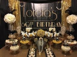 Great Gatsby Gatsby Candy Table Roaring 20s Birthday 6oth Birthday Great Gatsby Bi Gatsby Party Decorations Gatsby Birthday Party Great Gatsby Themed Party