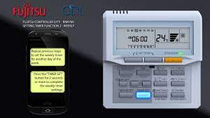 Do not hang objects from the indoor unit. Video 103 Fujitsu Utyrnnym Setting Weekly Timer Youtube