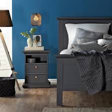 Bett Pariso 180x200 Matt Grau Bett Mit Lattenrost Bett Landhausstil Bett
