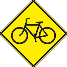 Black And Yellow Traffic Sign Meaning Bicycle Traffic Warning Sign Y2359 Road Signs Traffic Signs Traffic Warning Signs