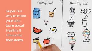 A collection of food worksheets for teaching english to kids and beginner esl students. Healthy Vs Unhealthy Food Educational Video For Kids Youtube