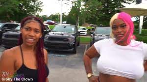 Free HD Hunniraezzz and Brattty Bae Gets Screwed By Gibby The Clown at a  Car Lot Vid