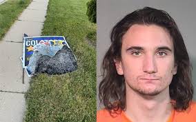 Crystal Lake man charged with battering police officers after setting  political signs
