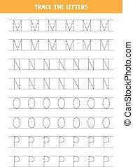 The following explanations and exercises will help you learn both the spelling and pronunciation of the 26 different letters. Tracing Letters Of English Alphabet Writing Practice Trace Letters Of English Alphabet Handwriting Practice For Preschool Canstock