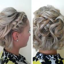 Eine weitere festliche frisur für kurze haare ist ein zick zack scheitel, der entweder als seitenscheitel oder als mittelscheitel getragen wird. Frisur Kurze Haare Festlich Short Hair Updo Hair Styles Short Wedding Hair