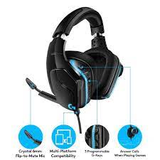 Logitech G633s 7 1 Lightsync Gaming Headsets With Dts Headphone Black Logitech Gaming Headset Earbuds Case