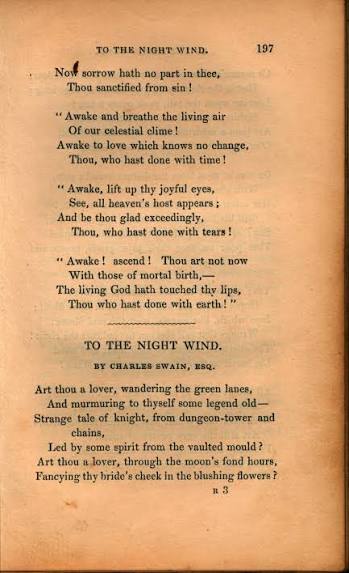 To the Night Wind