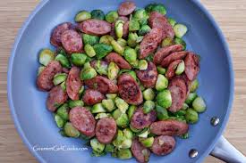I have a secret list of dirty foods i love. Gourmet Girl Cooks Stir Fried Smoked Chicken Apple Sausage Sprouts Quick Simple And Delicious