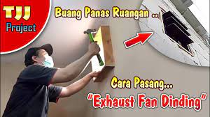 Exhaust fan bisa dipasang di dinging, plafon, jendela, amupun kusen. Cara Pasang Exhaust Fan Dinding Project Bikin Ruang Genset Youtube