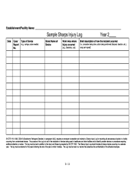 Not for recycling where possible! Sharps Injury Log Fill Out And Sign Printable Pdf Template Signnow