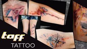 Watercolor tattoos are inspired from watercolor paintings. Aquarell Tattoo Wasserfarben Watercolor Tatowieren