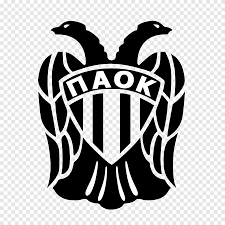 A fan waves a paok fc flag. Paok Fc Aris Thessaloniki F C Asteras Tripoli F C Panathinaikos F C Football Logo Monochrome Png Pngegg