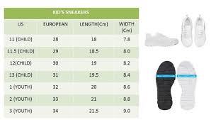 Pony Sneakers Size Chart 2019