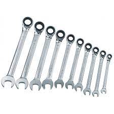 Clé a cliquet faible encombrement : Jeu De 8 Cles Mixtes A Cliquet
