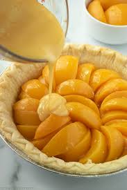 Custard Peach Pie Recipe Delicious Pies Peach Recipe Tart Recipes