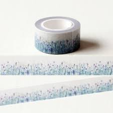 Violet Lavender Floral Washi Tape 20mm Wide Washi Tape Etsy Decorative Tape Floral Washi Masking Tape