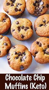A Very Easy Recipe For Healthy Keto Chocolate Chip Muffins Breakfast Brunch Healthyre Keto Recipes Easy Keto Chocolate Chips Healthy Chocolate Chip Muffins