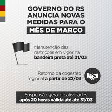 Para ajudar você, levantamos as principais questões em relação ao quão seguro é viajar na pandemia e exibimos abaixo o que tem sido feito e o que você pode fazer para diminuir os riscos de contaminação em viagens. Governo Do Rio Grande Do Sul Novas Medidas Buscam Conter A Propagacao Do Virus No Momento Mais Critico Da Pandemia No Estado Saiba Mais Sobre Os Novos Decretos Neste Link Https Bit Ly 38hpzng