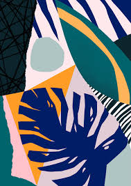 Jungle Evening By Tom Abbiss Smith Abstract Art Design Surface Pattern Collage Art Abstract Pattern Art