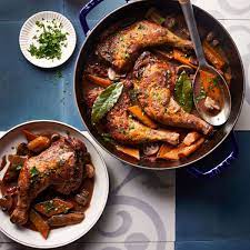 Red Wine Braised Chicken Is The Perfect Dish For A Chilly Night Recipe Main Dish Recipes Coq Au Vin Weekend Cooking