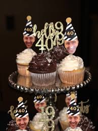 Black And Gold Cupcake Toppers Personalized Face Cupcake Toppers Birthday Photo Cupcake Toppers Black And Gold Party Cupcake Toppers Gold Theme Party Black And Gold Theme