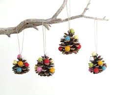 Eco Friendly Christmas Ornaments Pine Cone Xmas Tree Decorations Rainbow Colorful F Eco Friendly Christmas Decorations Eco Christmas Eco Friendly Christmas
