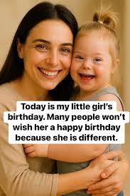 More join us 👉 Old Ladies Humor Today is my little girl's birthday. Many  people won't wish her a happy birthday because she is different.