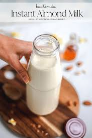 How To Make Almond Milk In 30 Seconds Two Spoons Recipe In 2020 Make Almond Milk Almond Milk Drinks Almond Milk