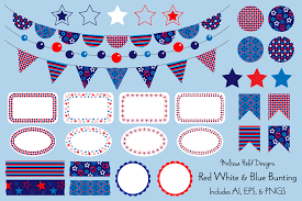 Free svg image & icon. Red White Blue Bunting Labels Graphic By Melissa Held Designs Creative Fabrica
