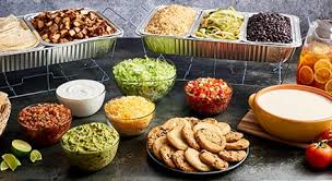 Includes ideas for decorating, food, dessert and more! Mexican Food Bar Catering Fajita Taco Nacho Salad Moe S