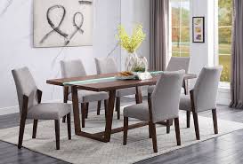 Add a washer to bolt, then guide. Bernice Brown Led Light Glass Inlay Dining Table