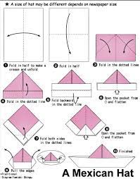 Origami Mexican Hat Sail Boat Origami Hat Origami Boat Paper Hat