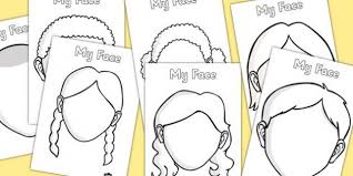 Free Blank Faces Templates Homeschool Giveaways Face Template Preschool Fun School Activities