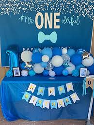 Whether you're planning a first birthday, or a 50th birthday, we have everything from decorations and supplies, to favors, and games in a wide selection of themes, styles, and exclusive collections. Botong 7x5ft Boys 1st Birthday Mr Onederful Backdrop Blue Bow Tie Blue And Silver Photography Background Baby Shower Boy Toddler Little Man First Birthday Cake Table Decorations Photoshoot Banner Pricepulse