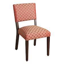 Homepop Open Back Accent Dining Chair Deep Red Diamond Motif Chair Dining Chairs Dining