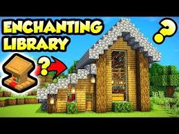 Minecraft Enchanting Library With A Big Secret Tutorial How To Build Youtube Minecraft Enchantments Minecraft Houses Minecraft Survival