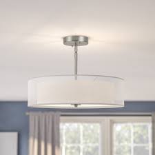 Maybe you would like to learn more about one of these? Brayden Studio Aherin 3 Light 20 Shaded Drum Semi Flush Mount Reviews Wayfair