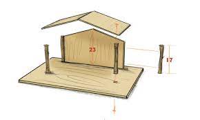 Auf maßangaben haben wir bewusst verzichtet, da jeder eine eigene vorstellung hat, wie groß seine weihnachtskrippe werden soll. Weihnachtskrippe Bauen Diy Anleitung Mit Vorlagen Das Haus