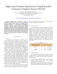 Jalan sultan ismail is a major road through kuala lumpur. Pdf Improving Customer Satisfaction Using Electronic Customer Complaint System