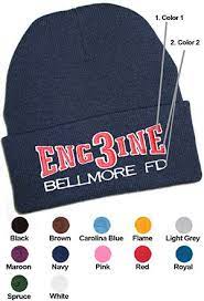 Fire Department Engine Company Winter Hat Emb Winter Hats Fire Department 1st Responders