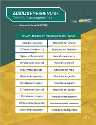 O auxílio emergencial (ae) é um benefício financeiro concedido pelo governo federal e tem por objetivo fornecer proteção emergencial no enfrentamento à crise causada pela pandemia do. Governo Federal Divulga Calendario De Pagamentos Do Auxilio Emergencial A Novos Grupos Portugues Brasil