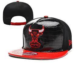 Chicago Bulls Nba New Era 9fifty Black Faux Leather Snapback With Red Brim Leather Snapback Leather Hats Leather