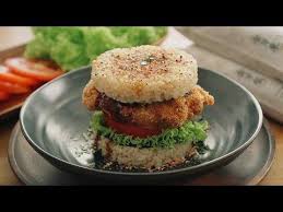 Har cheong gai burger ingredients: Chicken Katsu Rice Burger é¸¡æŽ'ç±³æ±‰å ¡ The Meatmen Your Local Cooking Channel Burger Recipes Grilled Burgers