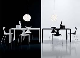 When you have a narrow space, go for a long and slim, rectangular dining room table instead of a bulky one. Slim Futuristic Tables From Kreaty Digsdigs