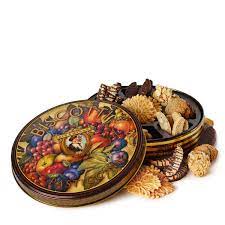Medallion Roma Tin Tin Gifts Biscotti Decorative Tin