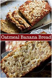 Oatmeal Banana Bread Is Perfect For Breakfast This Easy Banana Bread Very Simple And Light Coming Togethe Easy Banana Bread Oatmeal Banana Bread Easy Oatmeal