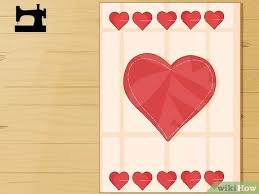 Cut out a rectangle of patterned paper. 4 Ways To Make A Valentines Day Card Wikihow