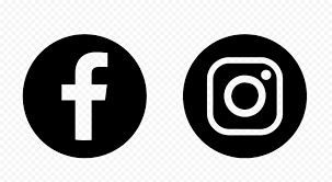 Please to search on seekpng.com. Hd Facebook Instagram Black Outline Round Logos Icons Png Citypng